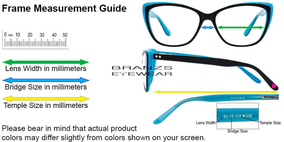 Branzs Eyewear Frame Measurement Guide 2