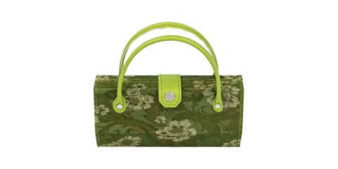 Mini Handbag Eyeglass Case Green