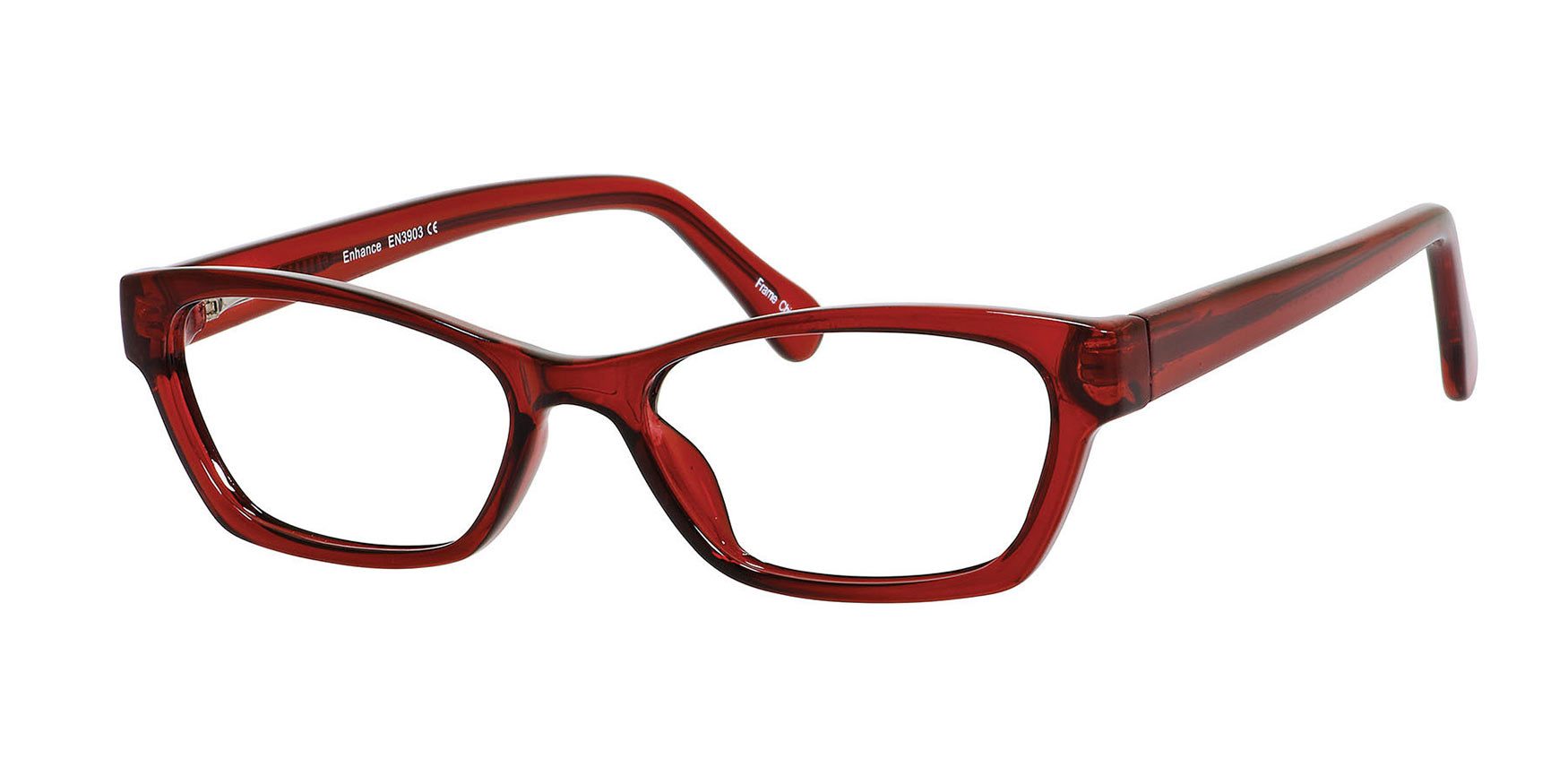 Enhance 3903 Eyeglasses Burgundy