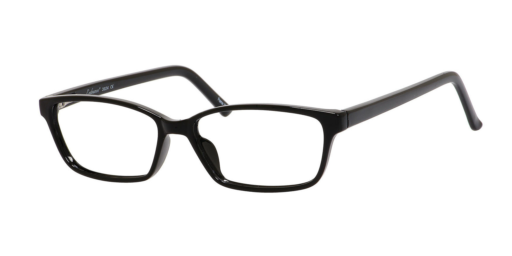 Enhance 3924 Eyeglasses Shiny Black