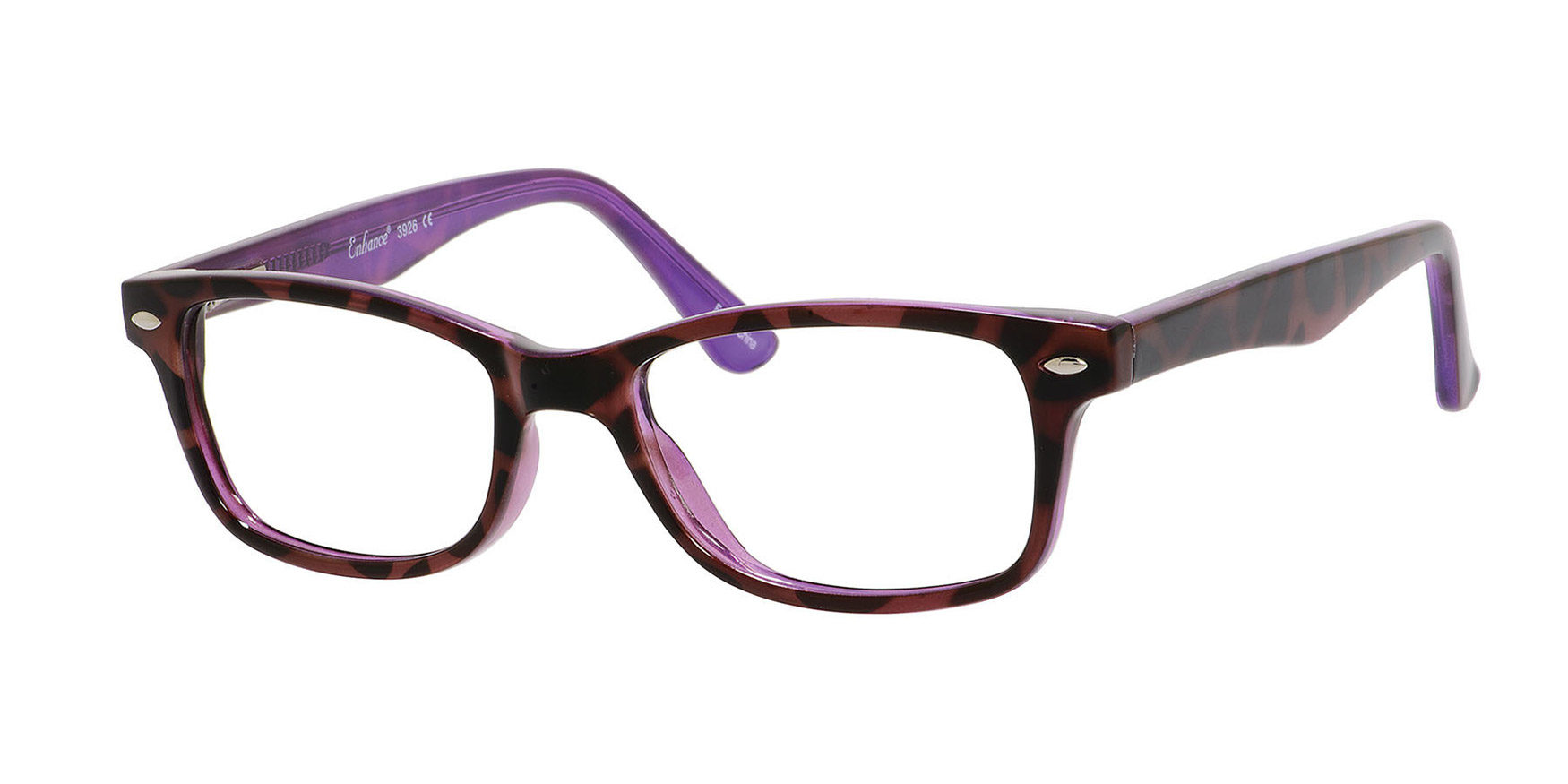 Enhance 3926 Eyeglasses Tortoise Lavender