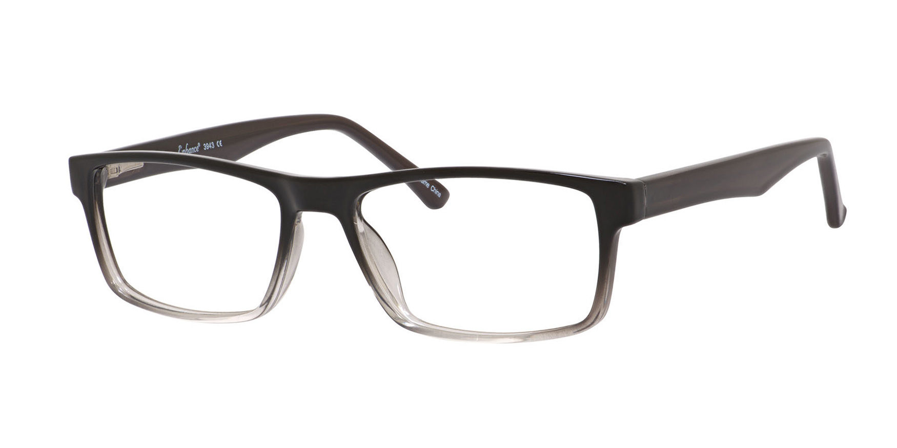 Enhance 3943 Eyeglasses Black Fade