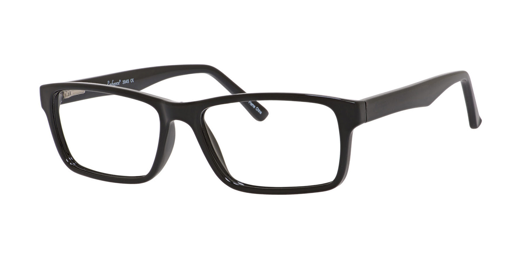 Enhance 3945 Eyeglasses Shiny Black