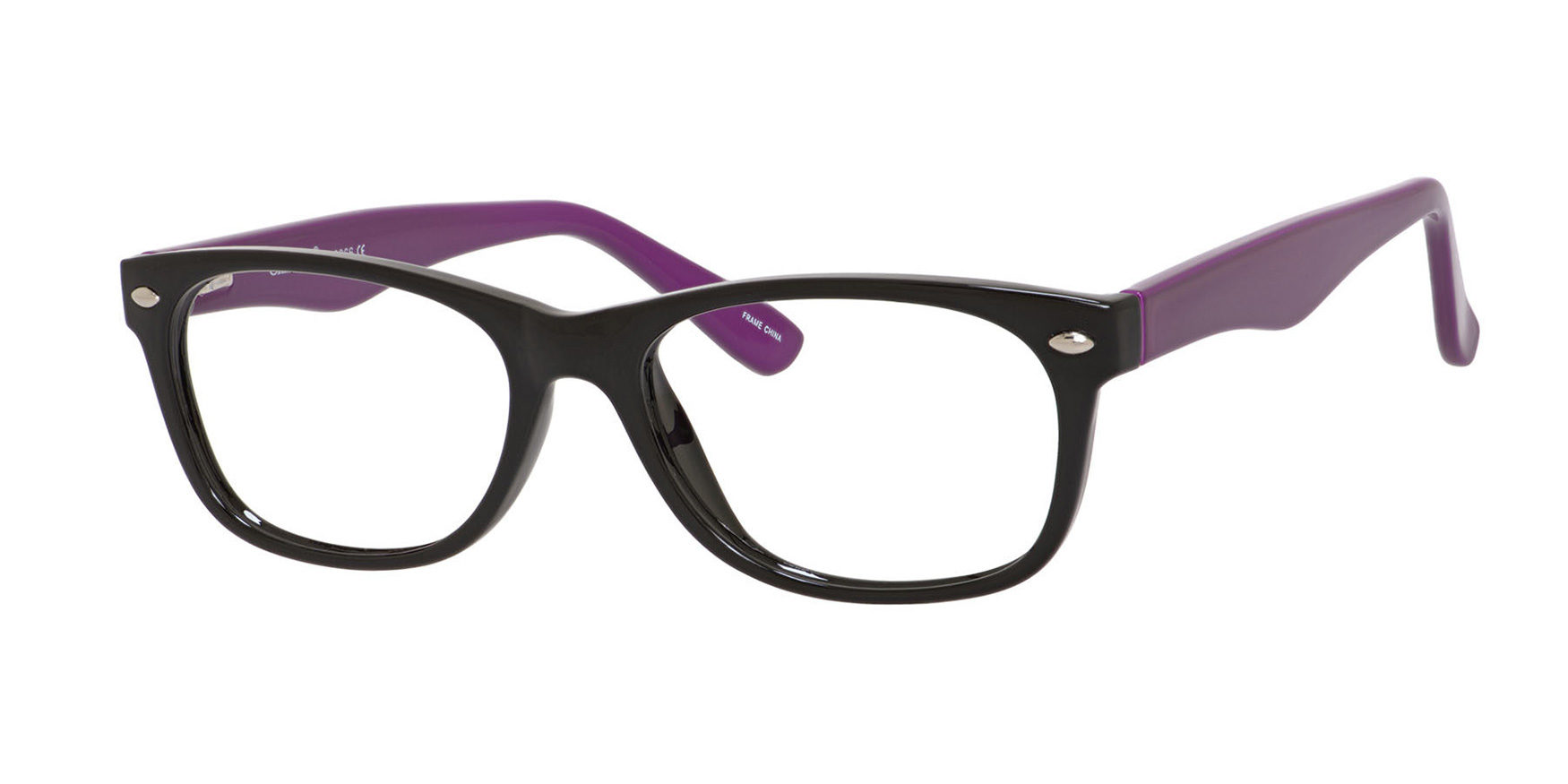 Enhance 3966 Eyeglasses Black Purple