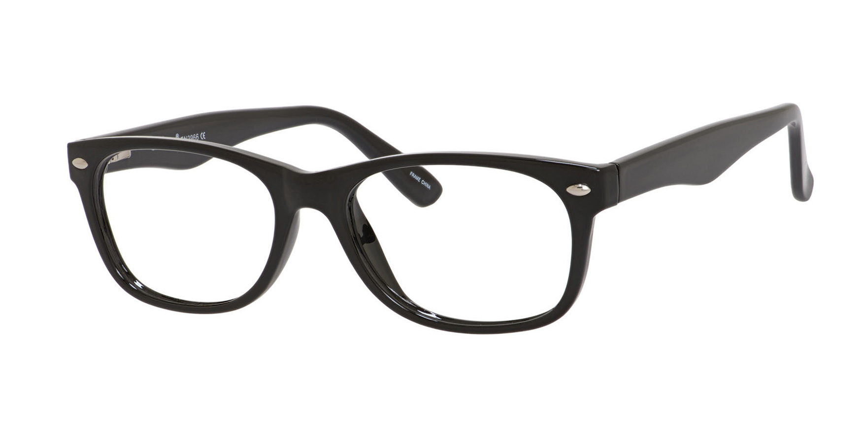 Enhance 3966 Eyeglasses Shiny Black