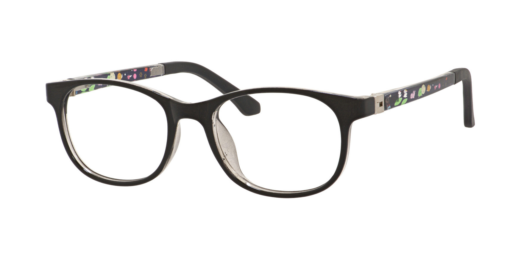 Enhance 4132 Eyeglasses Black Crystal