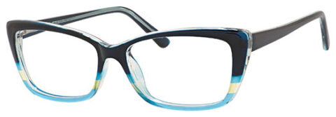 Enhance 4151 Eyeglasses Blue Stripe