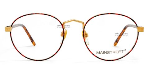 Mainstreet 885 Eyeglasses Gold Red Amber