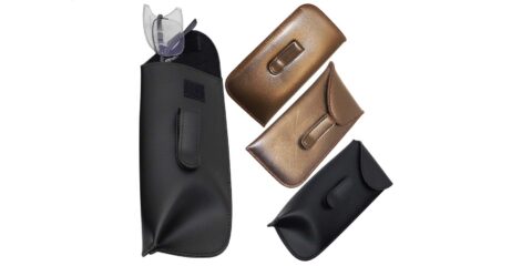 Slip-in Eyeglass Case With Metal Clip