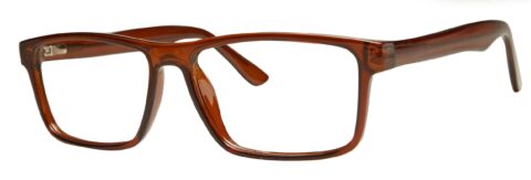 Enhance 4313 Eyeglasses Brown Smoke