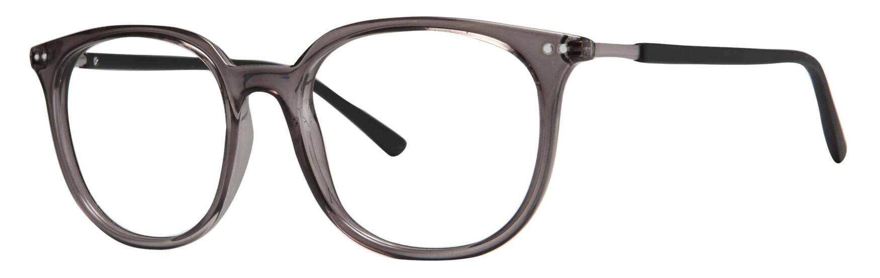 Enhance 4350 Eyeglasses Shiny Grey Crystal Matte Black