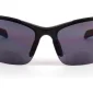 Front view of Bifocal Reading Wrap Sunglasses Gray Tint, against a white background.