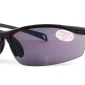 45-degree angled view of Bifocal Reading Wrap Sunglasses Gray Tint, against a white background.