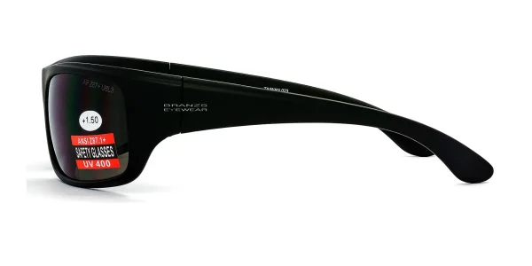 Bifocal-Sun-Readers-Matte-Black-c Side view of Bifocal Sun Readers Matte Black, highlighting the temple arms.