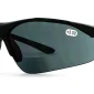45-degree angled view of Bifocal Sunglasses Black, photographed against a white background.