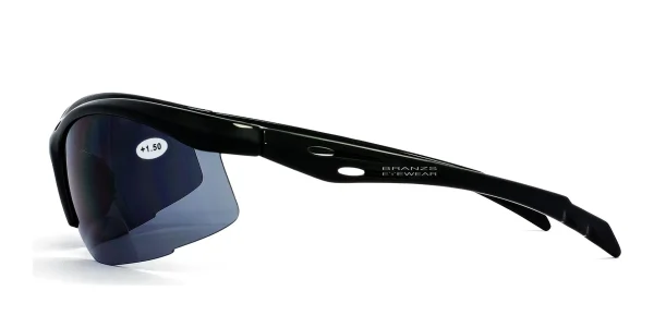 Bifocal-Sunglasses-Readers-Black-c Side view of Bifocal Sunglasses Readers Black, photographed against a white background.
