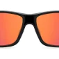 Front view of Carrera Ducati Sunglasses Black Red Mirror, against a white background.