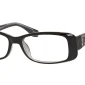 Image of Enhance EN3874 Eyeglasses Black against a white background.