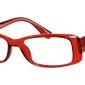 Image of Enhance EN3874 Eyeglasses Ruby against a white background.