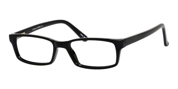 Enhance-3901-Eyeglasses-Black Image of Enhance EN3901 Eyeglasses Black against a white background.