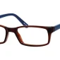 Image of Enhance EN3901 Eyeglasses Brown Blue against a white background.