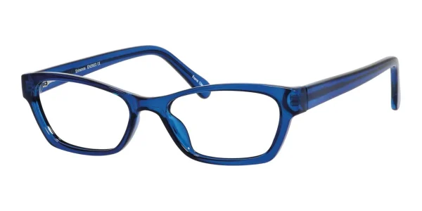 Image of Enhance EN3903 Eyeglasses Cobalt against a white background.