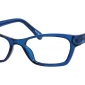 Image of Enhance EN3903 Eyeglasses Cobalt against a white background.