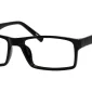 Image of Enhance EN3904 Eyeglasses Black against a white background.