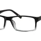 Image of Enhance EN3904 Eyeglasses Black Fade against a white background.