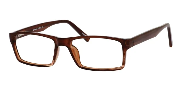 Enhance-3904-Eyeglasses-Brown Image of Enhance EN3904 Eyeglasses Brown against a white background.