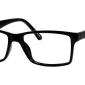 Image of Enhance EN3905 Eyeglasses Black against a white background.