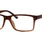 Image of Enhance EN3905 Eyeglasses Brown against a white background.