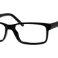 Image of Enhance EN3907 Eyeglasses Black, against a white background.