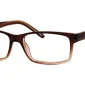 Image of Enhance EN3907 Eyeglasses Brown Fade, against a white background.