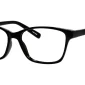 Image of Enhance EN3908 Eyeglasses Black against a white background.