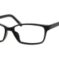 Image of Enhance EN3924 Eyeglasses Shiny Black against a white background.