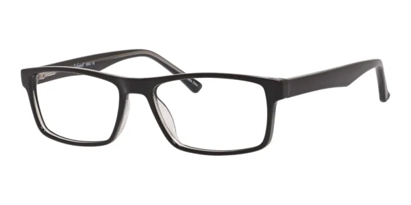 Enhance-3943-Eyeglasses-Black-Crystal Image of Enhance EN3943 Eyeglasses Black Crystal against a white background.