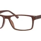 Image of Enhance EN3943 Eyeglasses Brown against a white background.