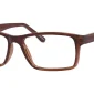 Image of Enhance EN3945 Eyeglasses Brown against a white background.
