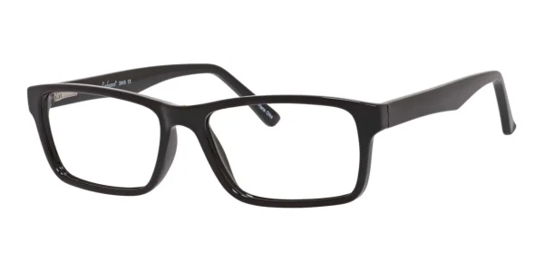 Enhance-3945-Eyeglasses-Shiny-Black Image of Enhance EN3945 Eyeglasses Shiny Black against a white background.