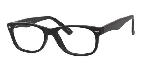 Enhance-3966-Eyeglasses-Matt-Black Image of Enhance EN3966 Eyeglasses Matte Black against a white background.