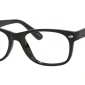 Image of Enhance EN3966 Eyeglasses Shiny Black against a white background.