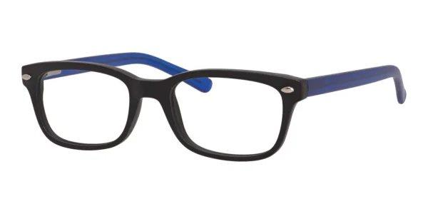 Enhance-3972-Eyeglasses-Matt-Black-Cobalt Image of Enhance EN3972 Eyeglasses Matte Black Cobalt against a white background.
