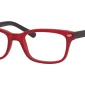 Image of Enhance EN3972 Eyeglasses Matte Burgundy Black against a white background.