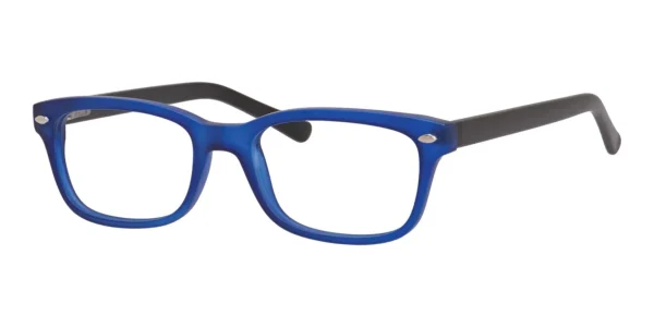 Enhance-3972-Eyeglasses-Matt-Cobalt-Black Image of Enhance EN3972 Eyeglasses Matte Cobalt Black against a white background.