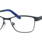 Image of Enhance EN3985 Eyeglasses Satin Blue against a white background.