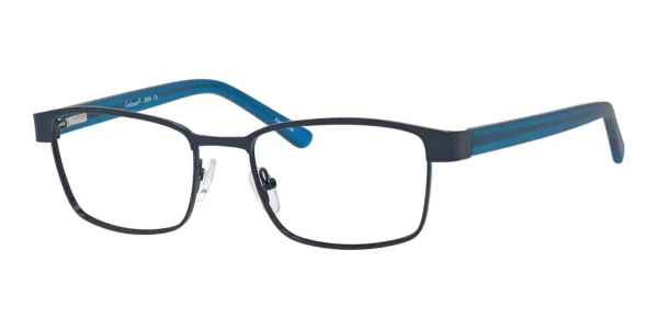 Image of Enhance EN3986 Eyeglasses Satin Blue against a white background.