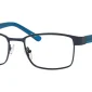 Image of Enhance EN3986 Eyeglasses Satin Blue against a white background.