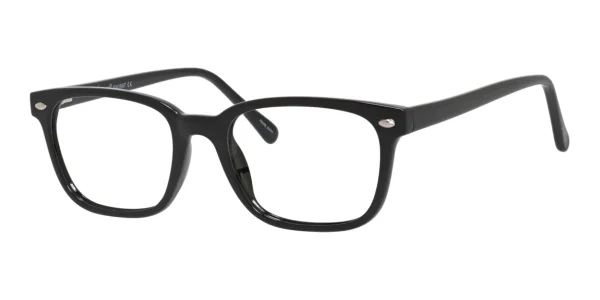 Enhance-3997-Eyeglasses-Shiny-Black Image of Enhance EN3997 Eyeglasses Shiny Black against a white background.