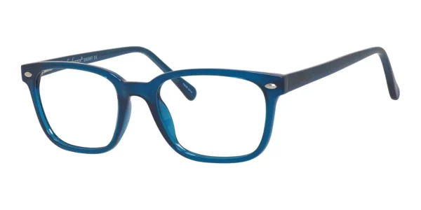 Enhance-3997-Eyeglasses-Shiny-Indigo Image of Enhance EN3997 Eyeglasses Shiny Indigo against a white background.